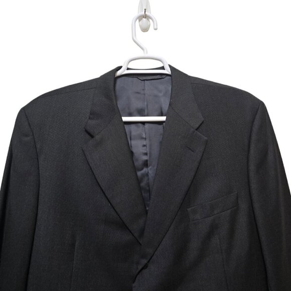 Hickey Freeman Vintage Gray Canterbury Italian Wool Blazer Sz 50L - Picture 3 of 11